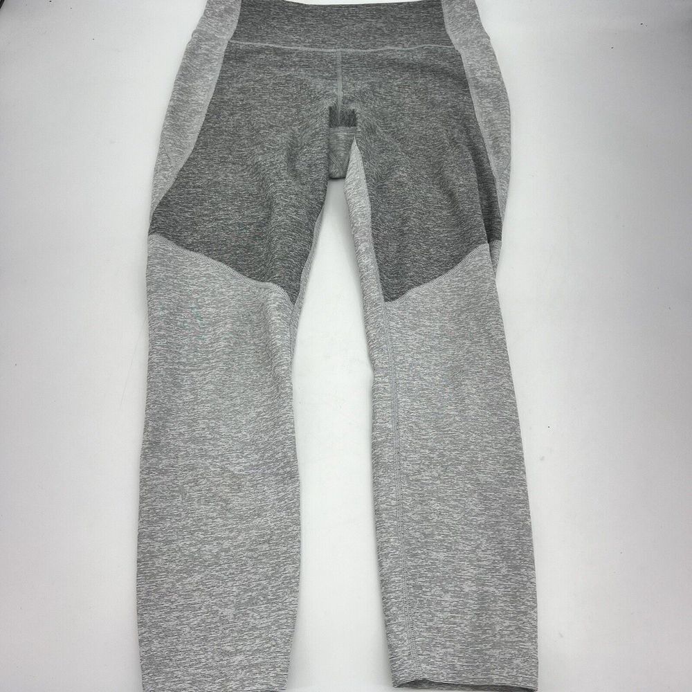 Outdoor Voices Leggings Size Medium Womens Gray Two Tone Tech Sweat Stretch
